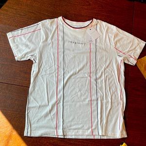 NWT Denim & Flower White with Red & Blue stripes short Sleeve TShirt